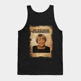 Vintage Old Paper 80s Style Mavis Staples Tank Top